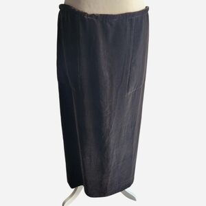 NWT Ralph Lauren Black Label Silk Velvet Long Skirt Size 6